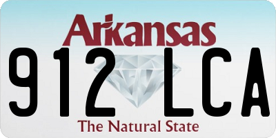 AR license plate 912LCA