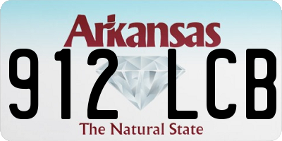 AR license plate 912LCB