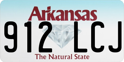 AR license plate 912LCJ