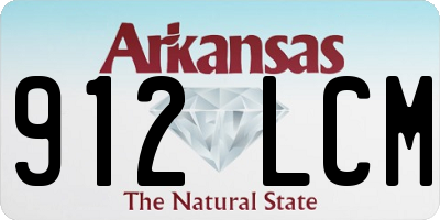 AR license plate 912LCM