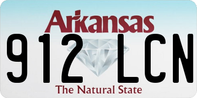 AR license plate 912LCN