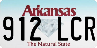 AR license plate 912LCR