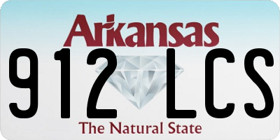 AR license plate 912LCS