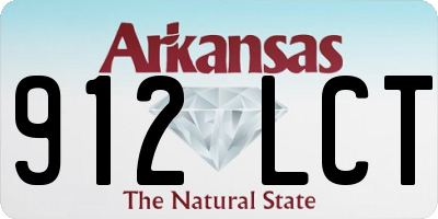 AR license plate 912LCT
