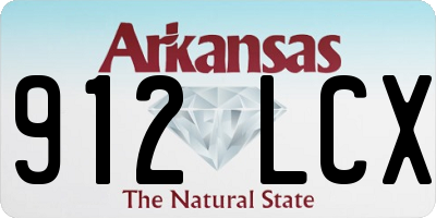 AR license plate 912LCX