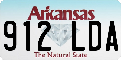 AR license plate 912LDA