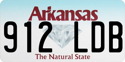 AR license plate 912LDB