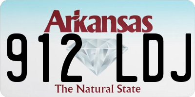 AR license plate 912LDJ