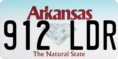 AR license plate 912LDR