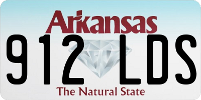 AR license plate 912LDS