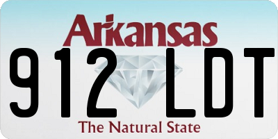 AR license plate 912LDT