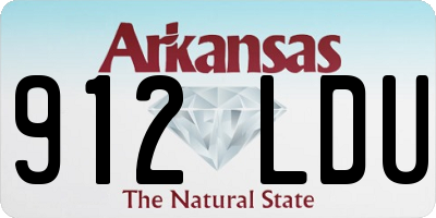 AR license plate 912LDU