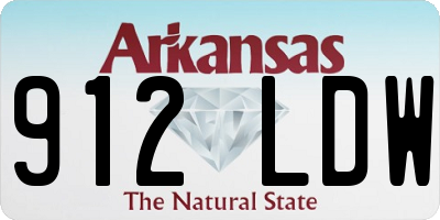 AR license plate 912LDW
