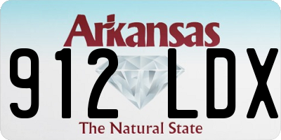 AR license plate 912LDX