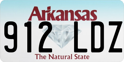 AR license plate 912LDZ