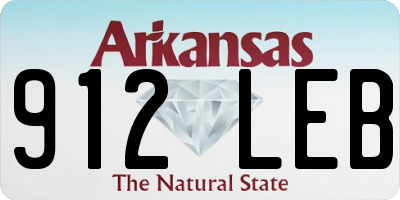 AR license plate 912LEB