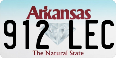 AR license plate 912LEC