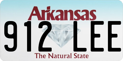 AR license plate 912LEE