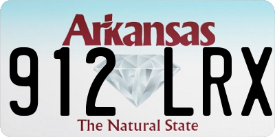 AR license plate 912LRX
