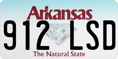 AR license plate 912LSD