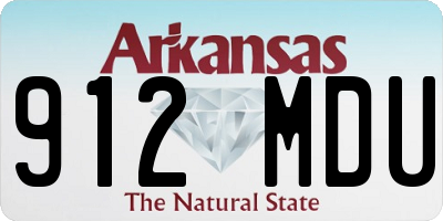 AR license plate 912MDU