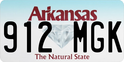 AR license plate 912MGK