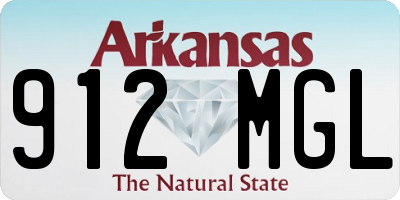 AR license plate 912MGL