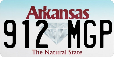 AR license plate 912MGP