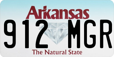 AR license plate 912MGR
