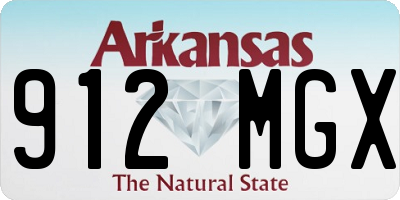 AR license plate 912MGX