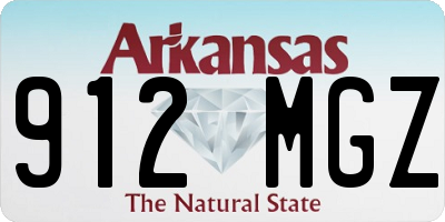 AR license plate 912MGZ
