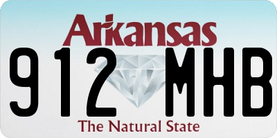 AR license plate 912MHB