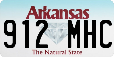 AR license plate 912MHC