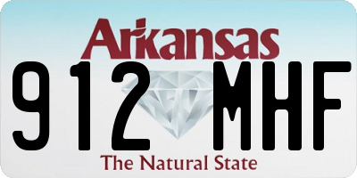 AR license plate 912MHF