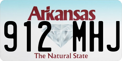 AR license plate 912MHJ