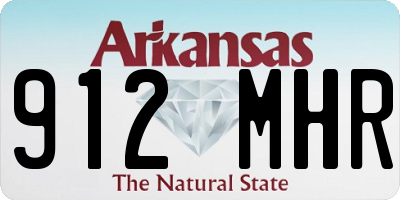 AR license plate 912MHR