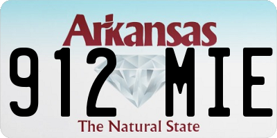 AR license plate 912MIE