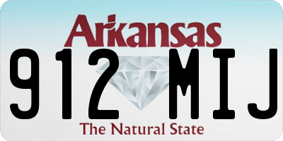 AR license plate 912MIJ