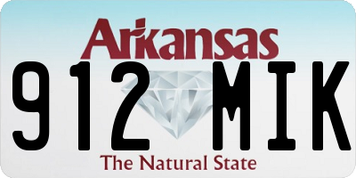 AR license plate 912MIK