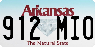 AR license plate 912MIO