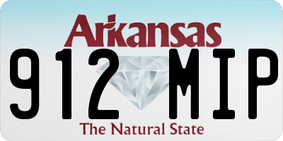 AR license plate 912MIP