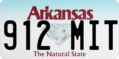 AR license plate 912MIT