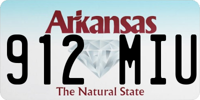AR license plate 912MIU