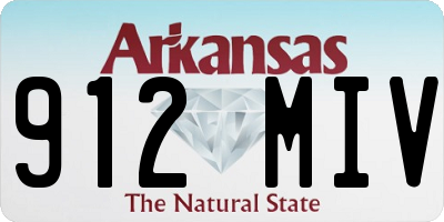 AR license plate 912MIV