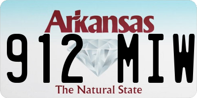 AR license plate 912MIW