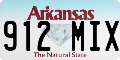 AR license plate 912MIX