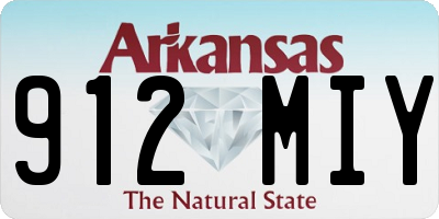 AR license plate 912MIY
