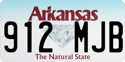 AR license plate 912MJB