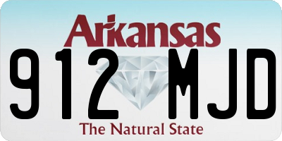 AR license plate 912MJD