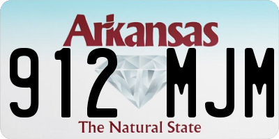 AR license plate 912MJM